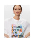 United Colors Of Benetton Tricou 3BL0D103K Alb Relaxed Fit - Pled.ro