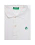 United Colors Of Benetton Tricou polo 3089C300Q Alb Regular Fit - Pled.ro