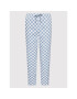 Vans Pantaloni din material Range Print VN0A7RPB Albastru Relaxed Fit - Pled.ro