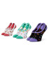 Vans Set de 3 perechi de șosete scurte pentru copii Wm Rainbow Hearts Canoodle VN0A4S7X4481 r.315-36 Alb - Pled.ro