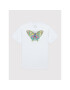 Vans Tricou Fly Butter Crew VN0A5LEN Alb Regular Fit - Pled.ro