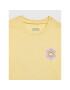 Vans Tricou Radically Happy Crew VN0A7YVK Galben Regular Fit - Pled.ro