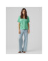 Vero Moda Bluză Flia 10288373 Verde Wide Fit - Pled.ro