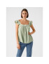 Vero Moda Bluză Harper 10283819 Verde Regular Fit - Pled.ro