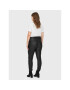 Vero Moda Curve Pantaloni din imitație de piele Seven 10223326 Negru Slim Fit - Pled.ro