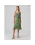 Vero Moda Fustă midi Sara 10282448 Verde Regular Fit - Pled.ro