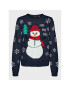 Vero Moda Pulover Snowman 10272448 Bleumarin Regular Fit - Pled.ro