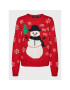 Vero Moda Pulover Snowman 10272448 Roșu Regular Fit - Pled.ro