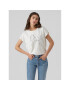 Vero Moda Tricou 10298088 Alb Box Fit - Pled.ro