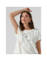 Vero Moda Tricou 10298088 Alb Box Fit - Pled.ro