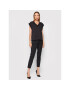 Vero Moda Tricou Silky 10257332 Negru Regular Fit - Pled.ro