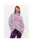 Versace Jeans Couture Bluză cu gât 75HAFM08 Violet Oversize - Pled.ro