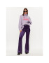 Versace Jeans Couture Bluză cu gât 75HAFM08 Violet Oversize - Pled.ro