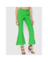 Versace Jeans Couture Pantaloni din material Flared 71HAA111 Verde Regular Fit - Pled.ro