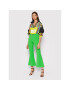 Versace Jeans Couture Pantaloni din material Flared 71HAA111 Verde Regular Fit - Pled.ro