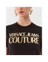 Versace Jeans Couture Tricou 75HAHT01 Negru Regular Fit - Pled.ro