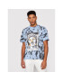 Versace Jeans Couture Tricou B3GWA7VA Albastru Relaxed Fit - Pled.ro