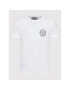 Versace Jeans Couture Tricou Vemblem 73GAHT06 Alb Regular Fit - Pled.ro