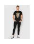 Versace Jeans Couture Tricou Vemblem Leaf 71GAHF05 Negru Regular Fit - Pled.ro