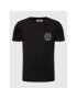 Versace Jeans Couture Tricou Vemblem Rub 73GAHT06 Negru Regular Fit - Pled.ro