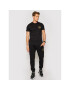 Versace Jeans Couture Tricou Vemblem S Embro 71GAHT10 Negru Regular Fit - Pled.ro