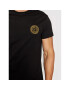 Versace Jeans Couture Tricou Vemblem S Embro 71GAHT10 Negru Regular Fit - Pled.ro