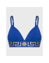 Versace Sutien Bralette Greca 1000656 Albastru - Pled.ro