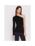 Victoria Victoria Beckham Bluză One Shoulder 1222KTP003534A Negru Slim Fit - Pled.ro