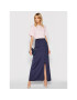 Victoria Victoria Beckham Fustă maxi Stretch Faille 2221WSK002594A Bleumarin Regular Fit - Pled.ro