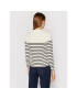 Victoria Victoria Beckham Pulover Stripe Rib 2321JTP002832A Bej Regular Fit - Pled.ro