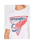 Wrangler Tricou Americana W7J6D3989 Alb Regular Fit - Pled.ro