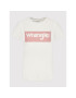 Wrangler Tricou Box Logo W7P3D3C11 Bej Regular Fit - Pled.ro