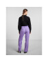 YAS Pantaloni din material 26028860 Violet Regular Fit - Pled.ro