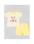 Zippy Set tricou și pantaloni scurți Myszka Miki ZNBAP0602 23008 Galben Regular Fit - Pled.ro