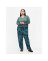 Zizzi Pantaloni din material V00040K Verde Loose Fit - Pled.ro