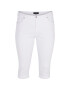 Zizzi Pantaloni scurți de blugi O10305H Alb Slim Fit - Pled.ro