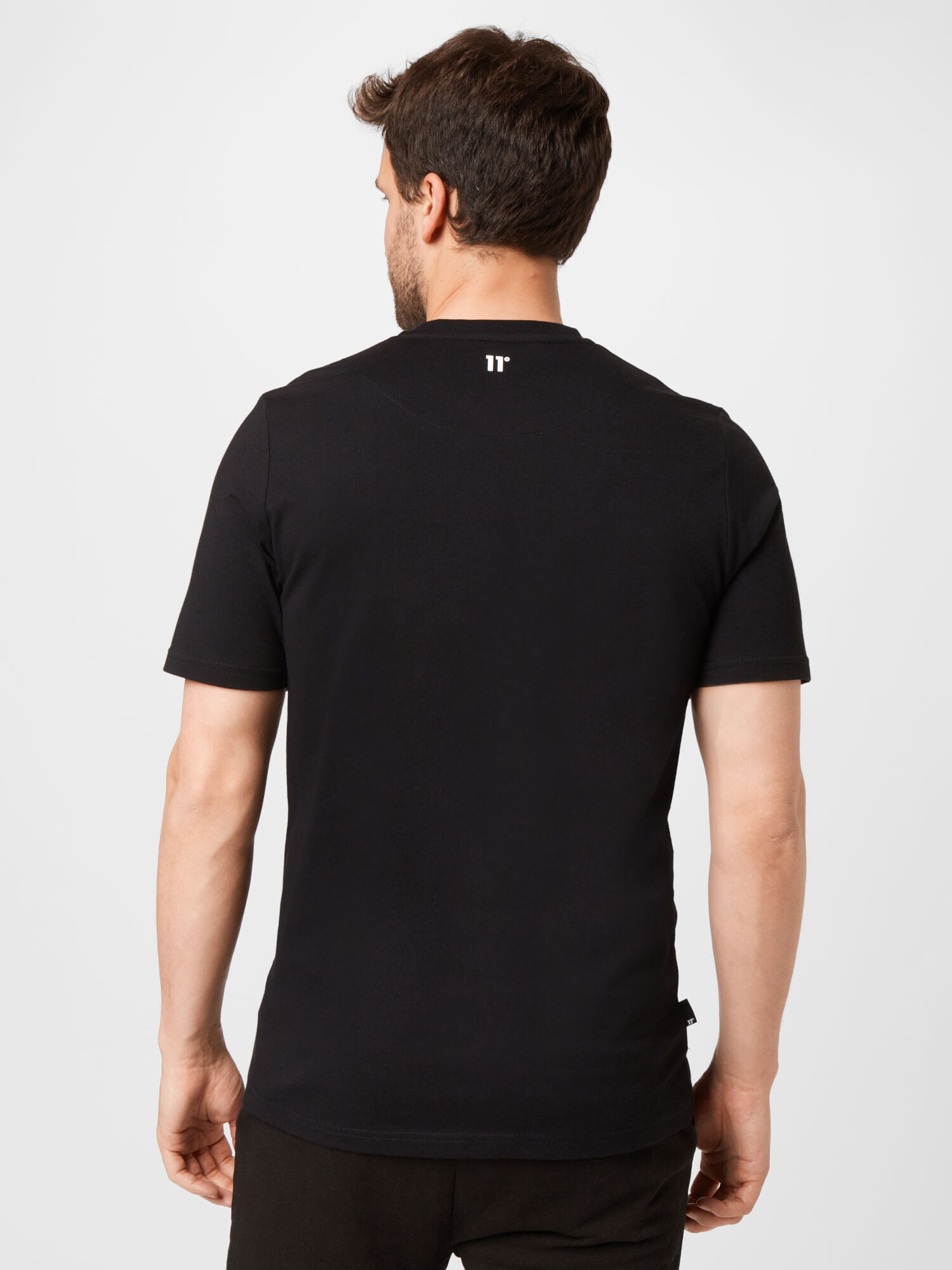 11 Degrees Tricou negru / alb - Pled.ro