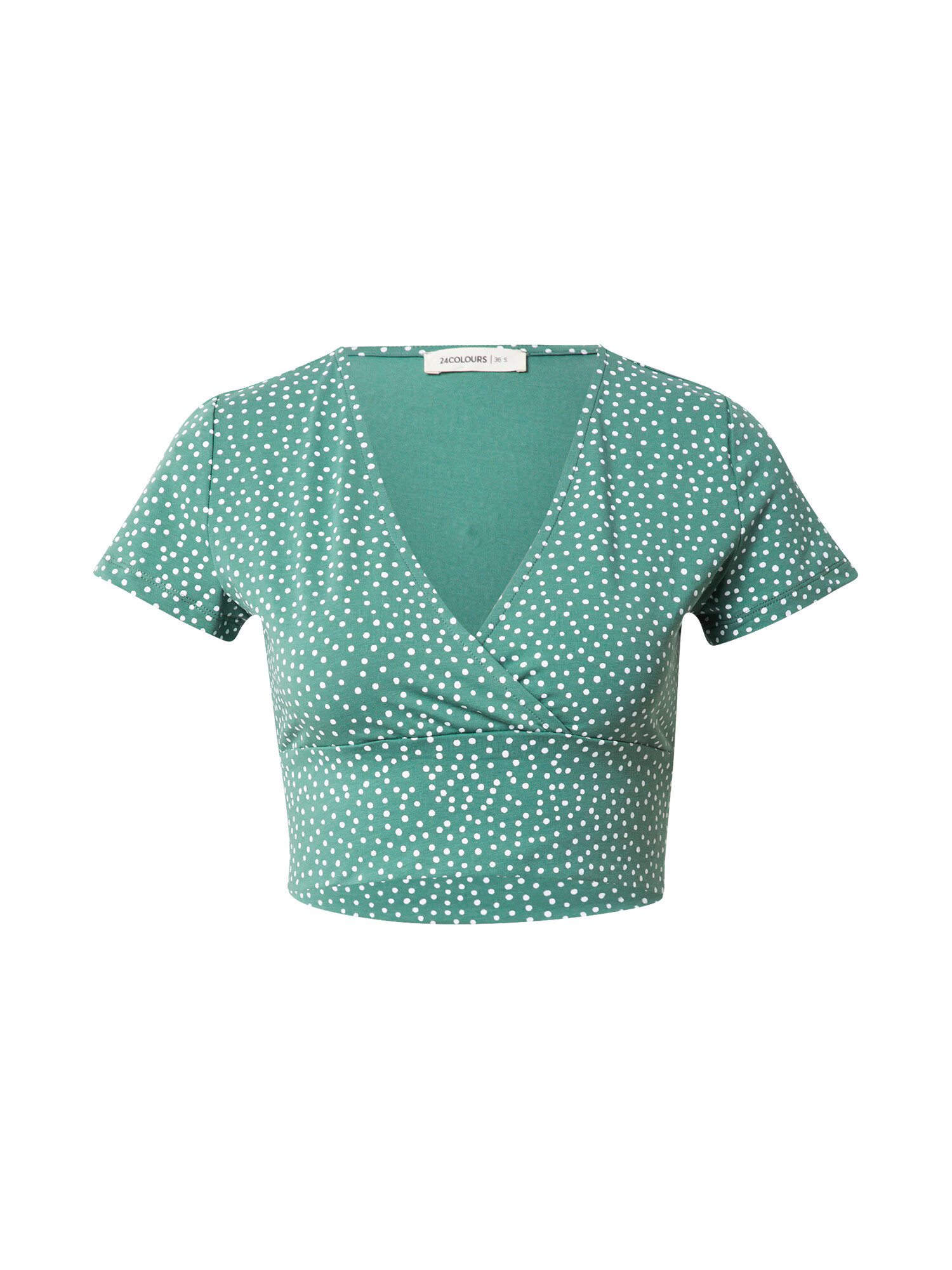 24COLOURS Tricou verde / alb - Pled.ro