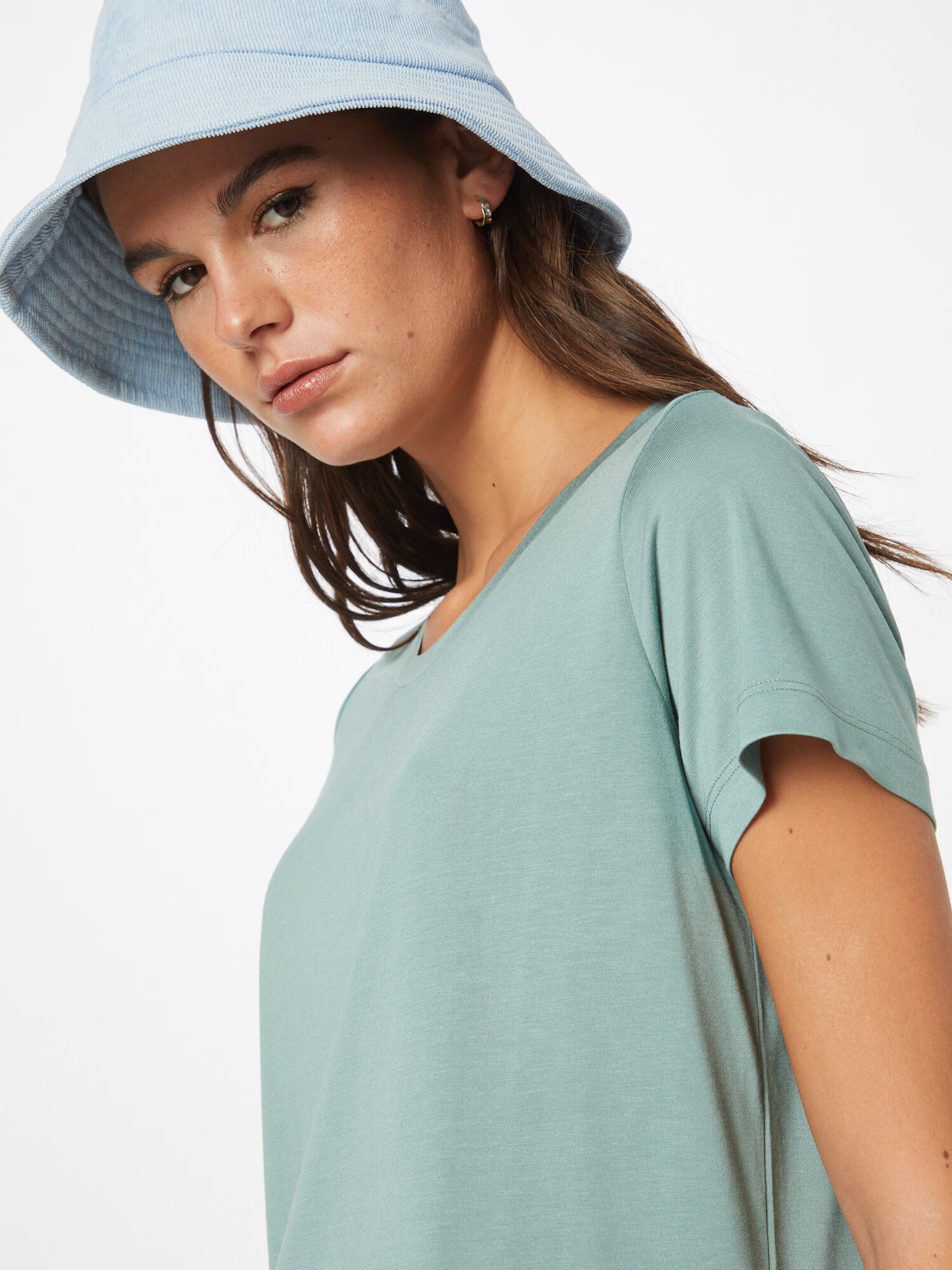 24COLOURS Tricou verde pastel - Pled.ro