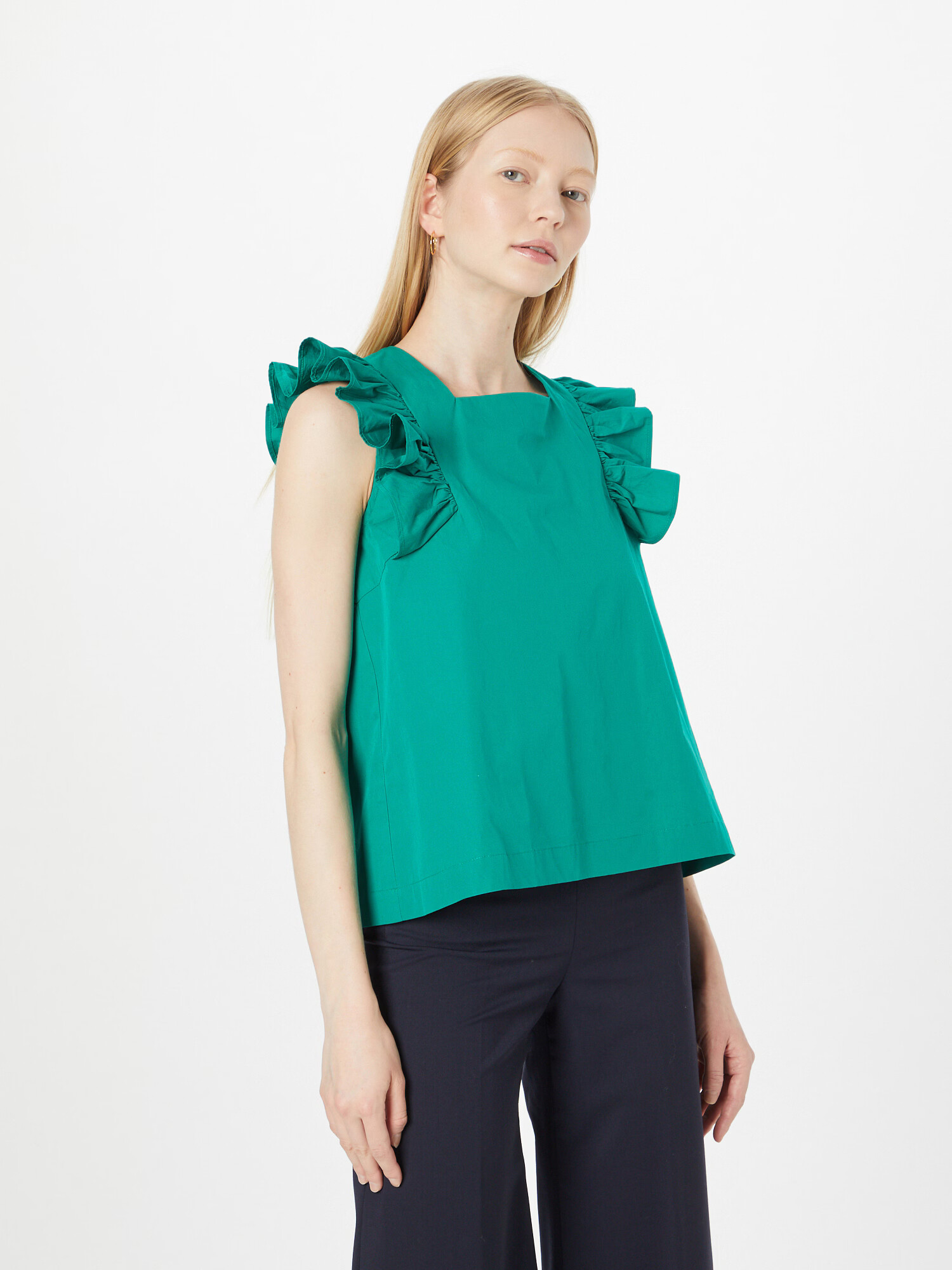 2NDDAY Tricou 'Franca' verde smarald - Pled.ro