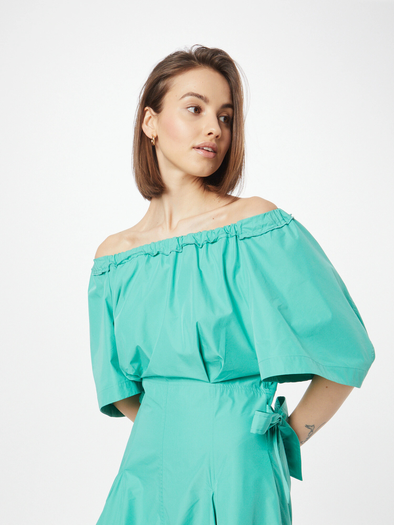 3.1 Phillip Lim Rochie 'LADYBUG' verde jad - Pled.ro