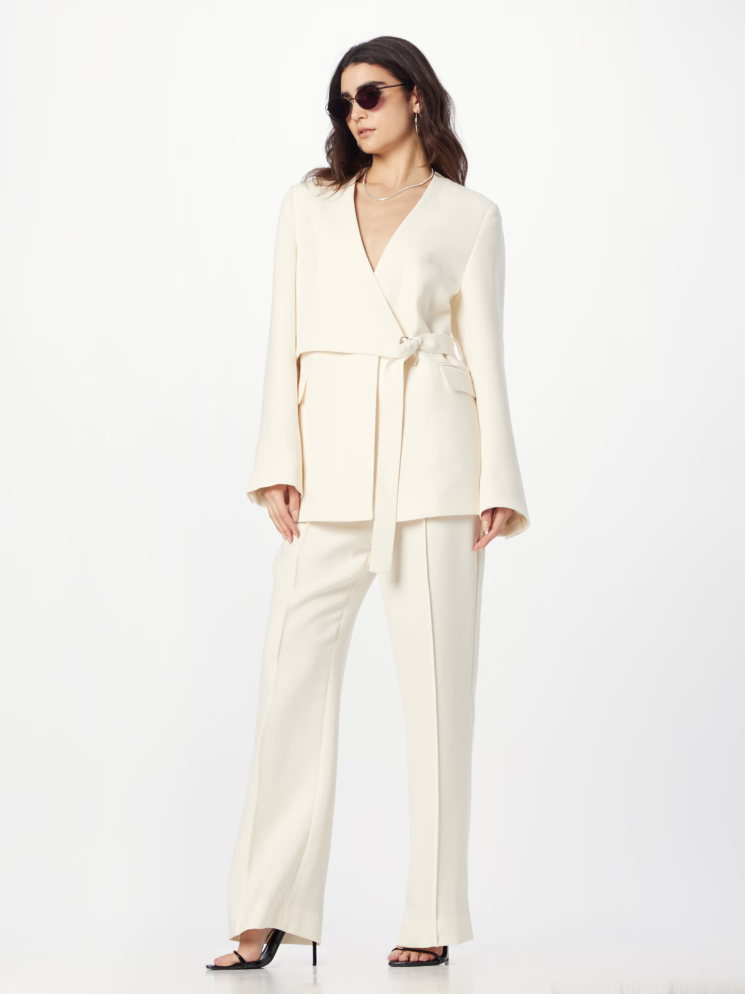 3.1 Phillip Lim Sacou alb murdar - Pled.ro