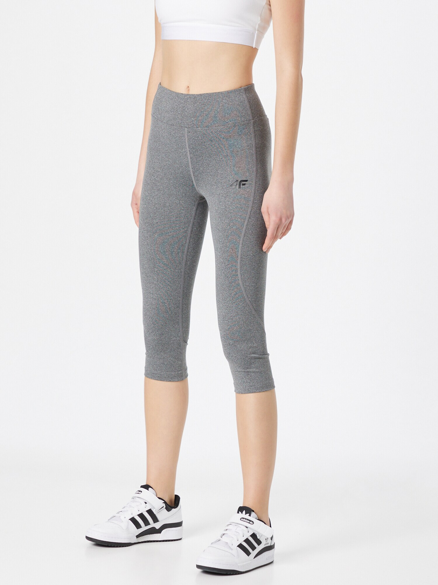 4F Pantaloni sport gri amestecat - Pled.ro