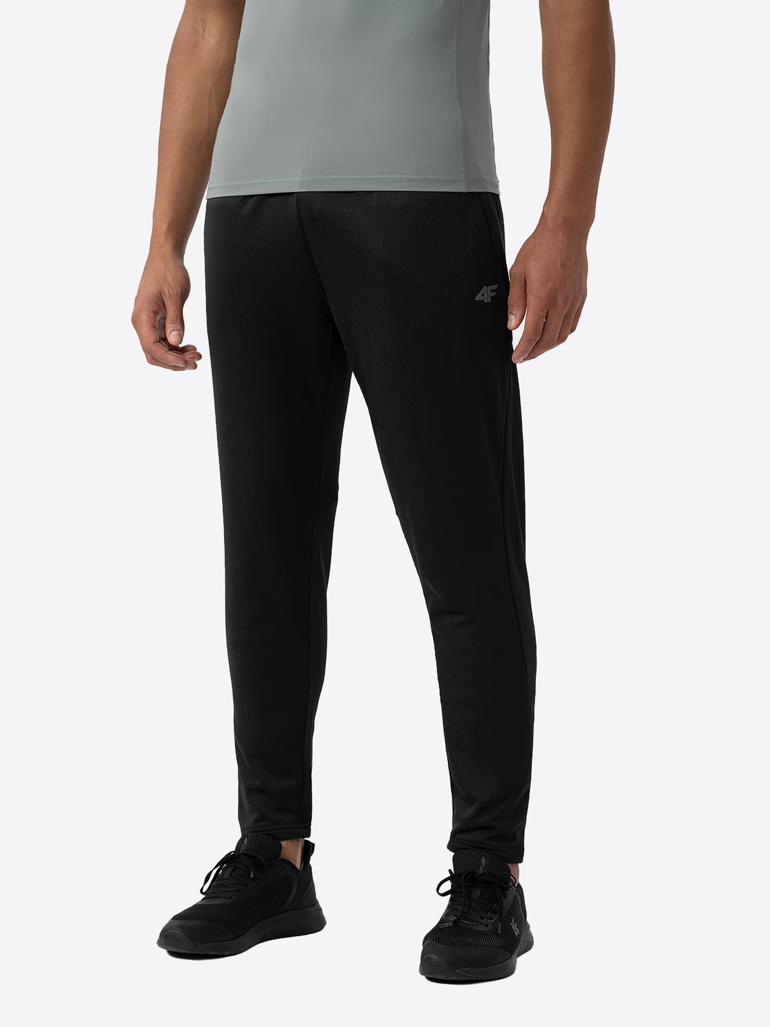 4F Pantaloni sport negru - Pled.ro