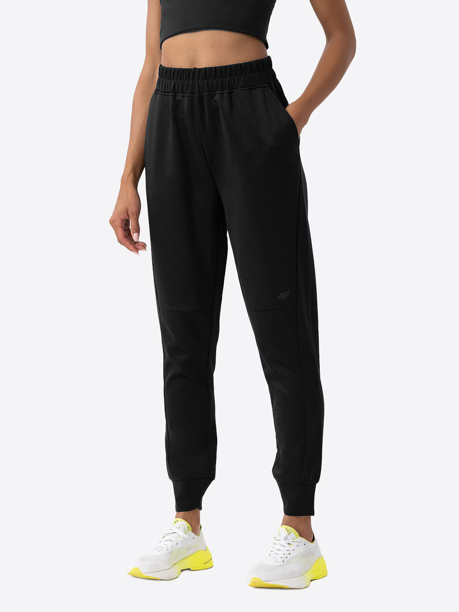 4F Pantaloni sport negru - Pled.ro