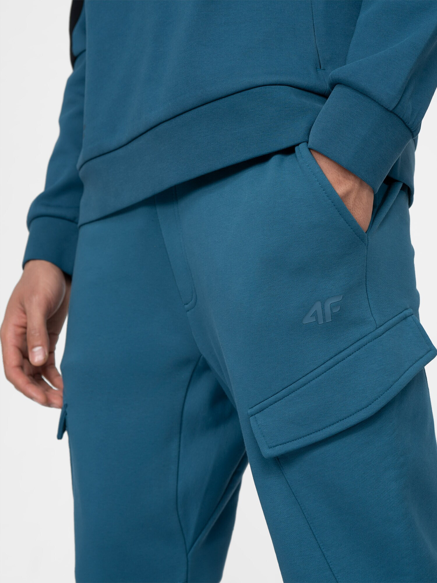 4F Pantaloni sport 'SPMD011' verde petrol - Pled.ro