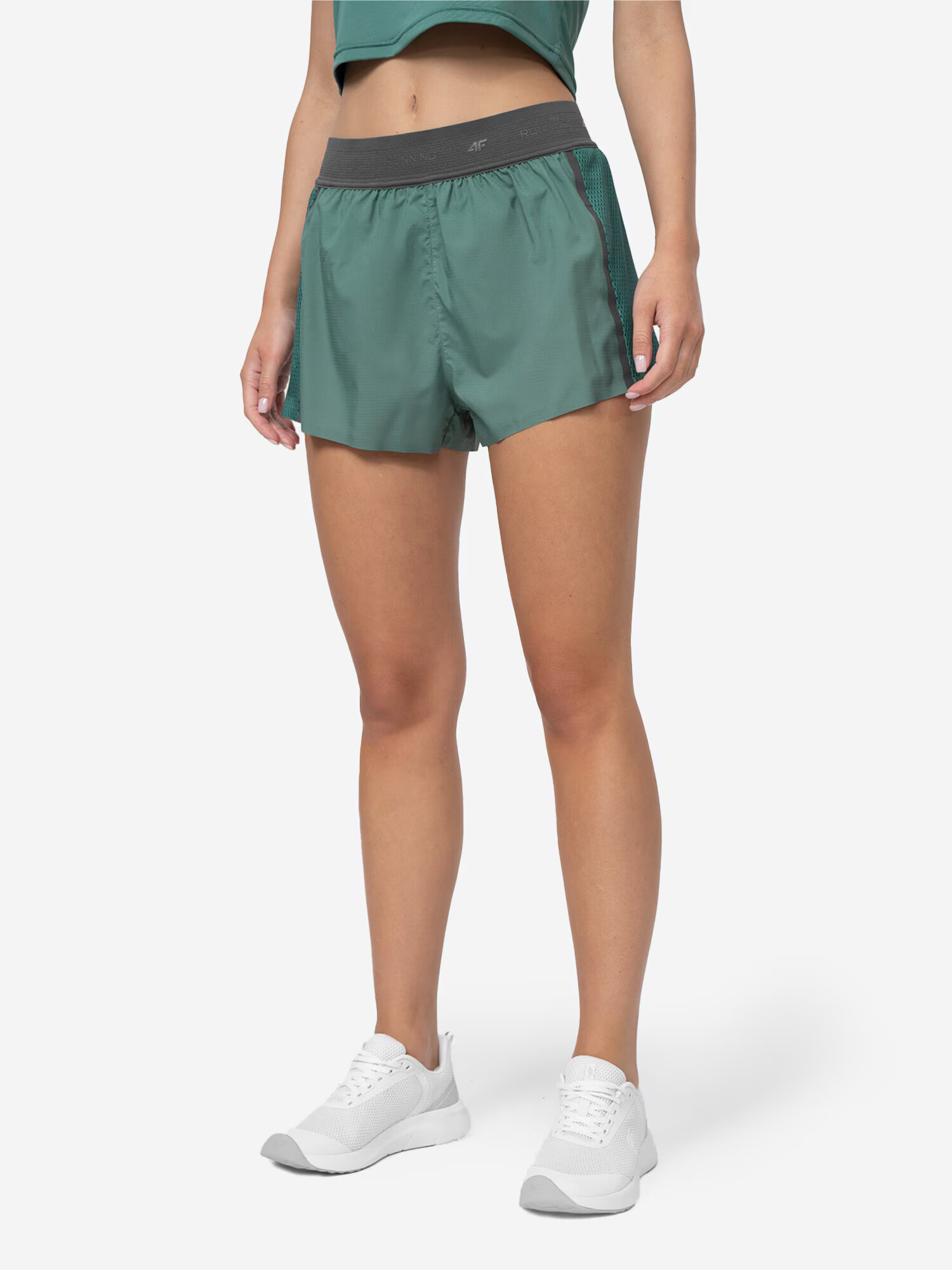 4F Pantaloni sport verde închis - Pled.ro