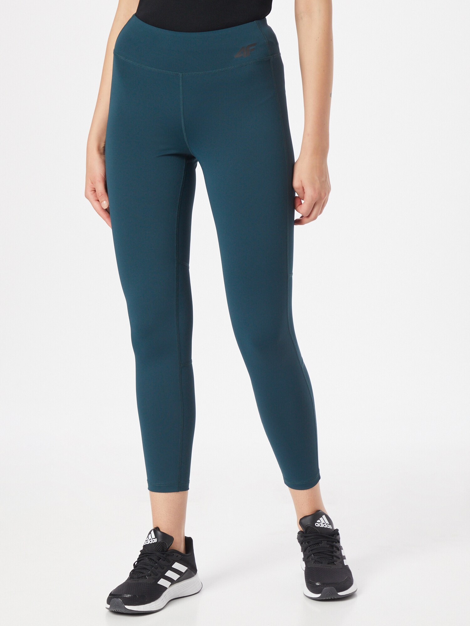 4F Pantaloni sport verde petrol / negru - Pled.ro