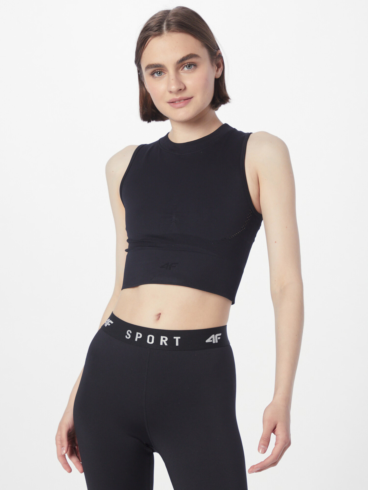 4F Sport top negru - Pled.ro