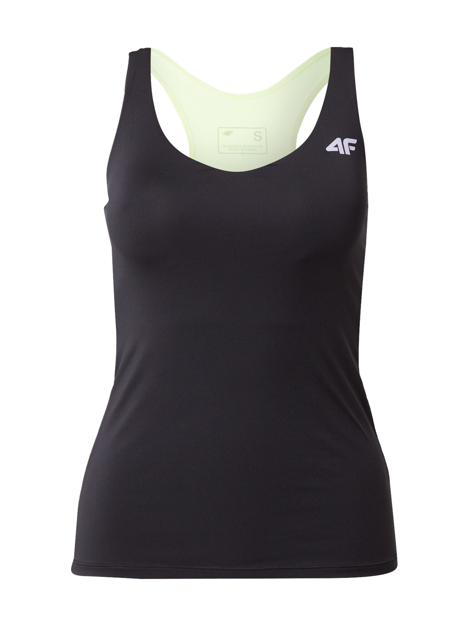 4F Sport top verde deschis / negru - Pled.ro